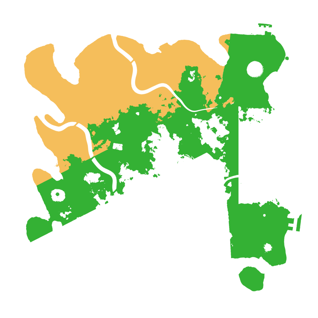 Biome Rust Map: Procedural Map, Size: 3500, Seed: 1248526