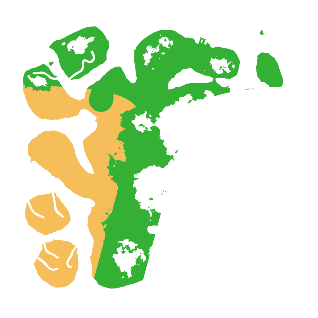 Biome Rust Map: Procedural Map, Size: 3500, Seed: 1455192