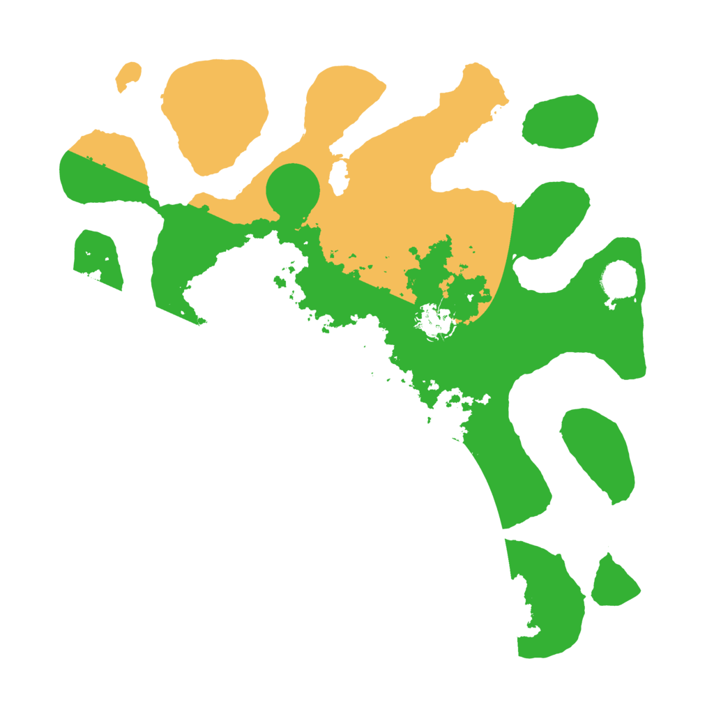 Biome Rust Map: Barren, Size: 3500, Seed: 500