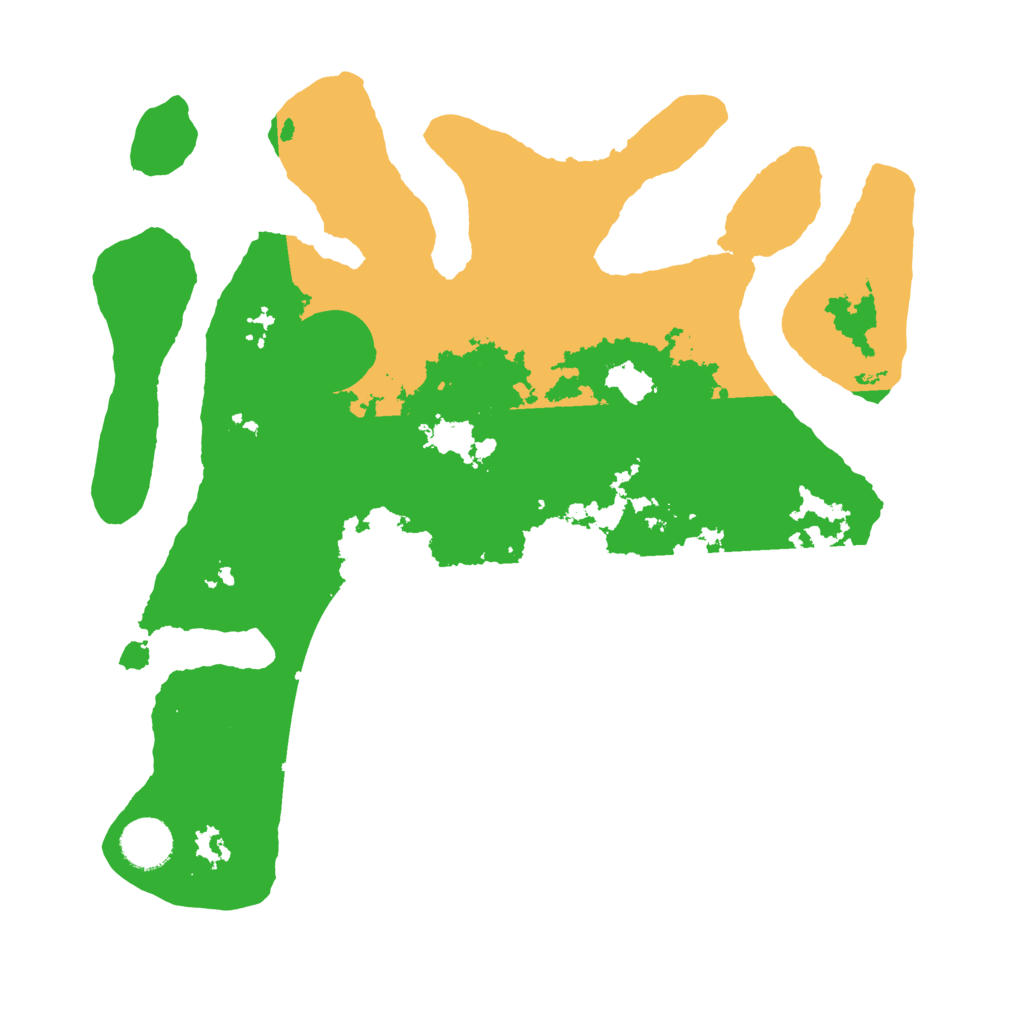 Biome Rust Map: Barren, Size: 3500, Seed: 4150094