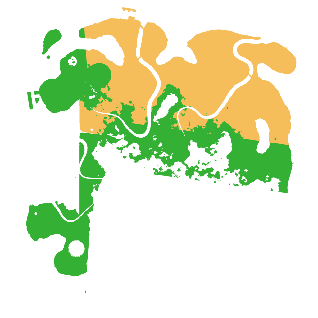 Biome Rust Map: Procedural Map, Size: 3500, Seed: 5886985