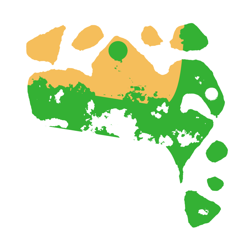 Biome Rust Map: Barren, Size: 3500, Seed: 14693