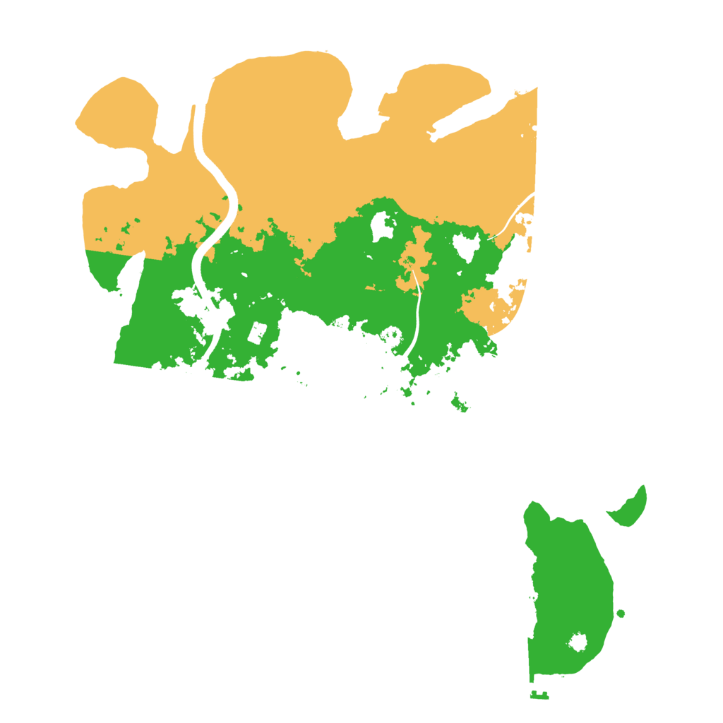 Biome Rust Map: Procedural Map, Size: 3600, Seed: 37