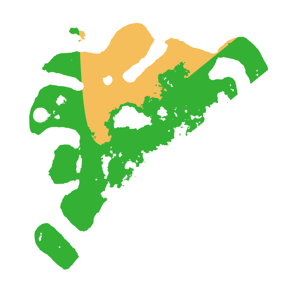 Biome Rust Map: Barren, Size: 3500, Seed: 1467253