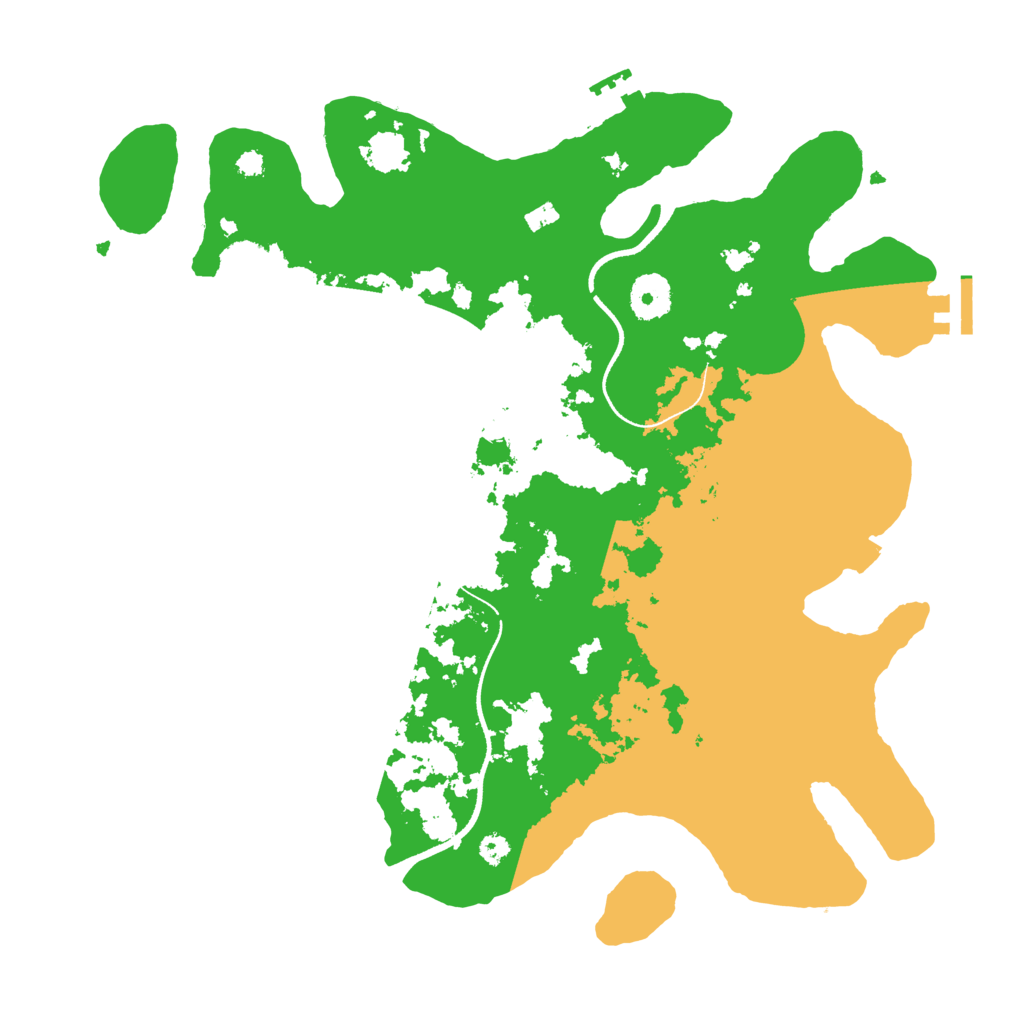 Biome Rust Map: Procedural Map, Size: 3500, Seed: 3211278
