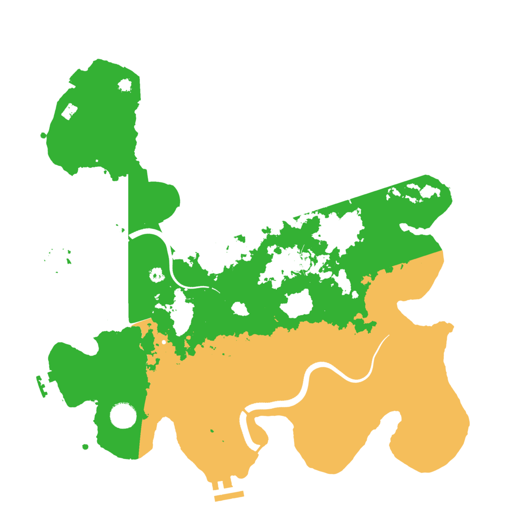 Biome Rust Map: Procedural Map, Size: 3500, Seed: 5115573