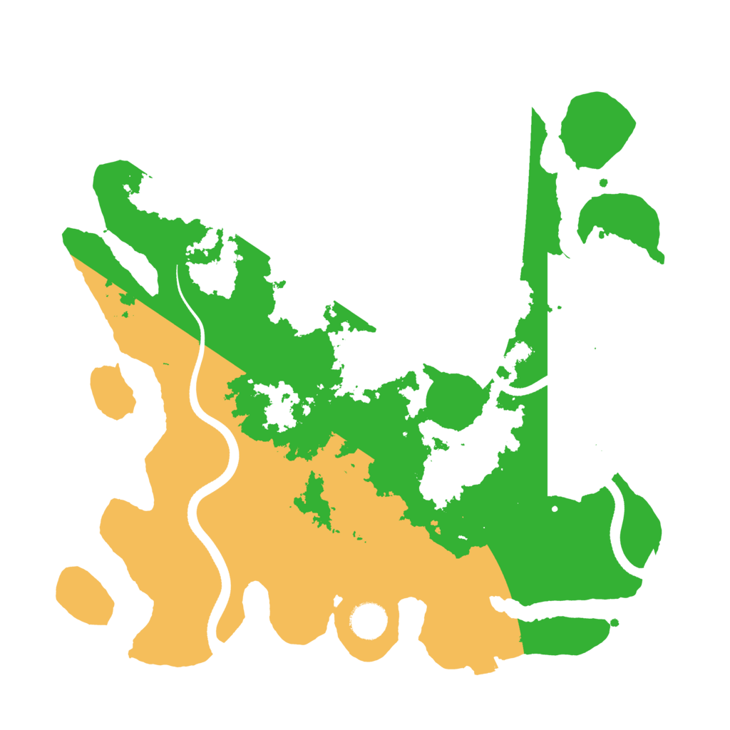 Biome Rust Map: Procedural Map, Size: 3500, Seed: 6092643