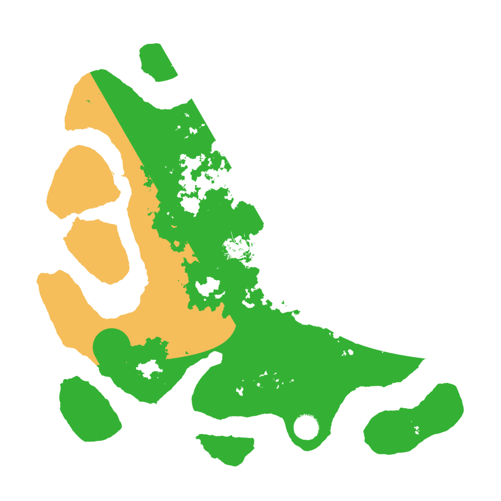 Biome Rust Map: Barren, Size: 3500, Seed: 6278287