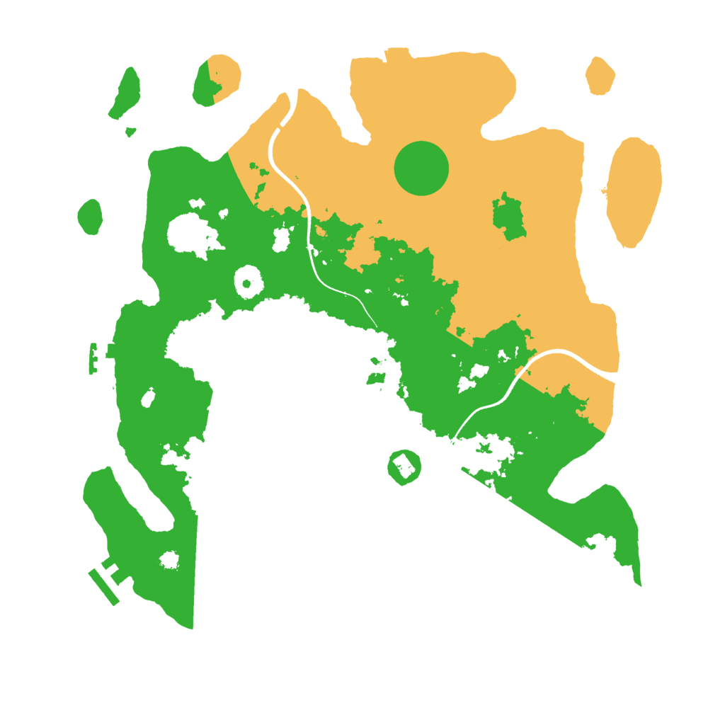 Biome Rust Map: Procedural Map, Size: 3500, Seed: 5752053