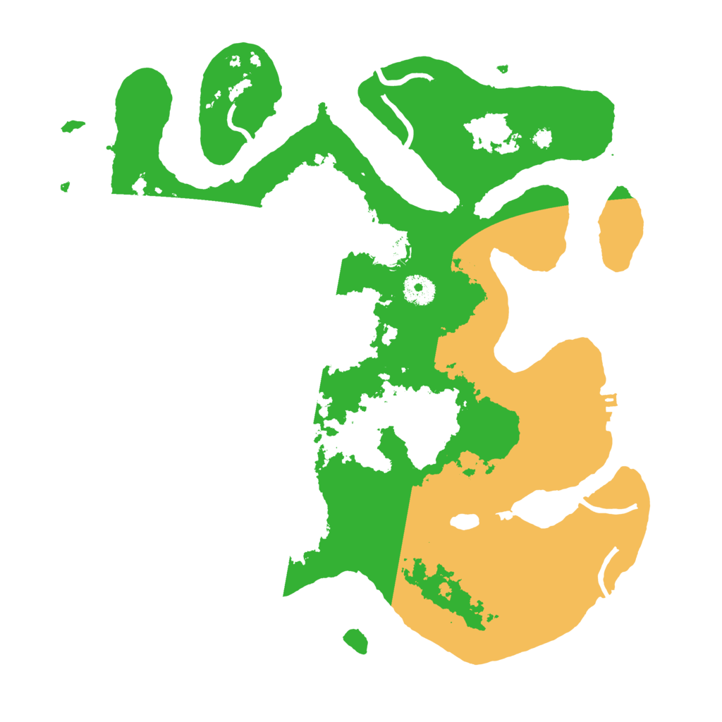 Biome Rust Map: Procedural Map, Size: 3500, Seed: 1170062