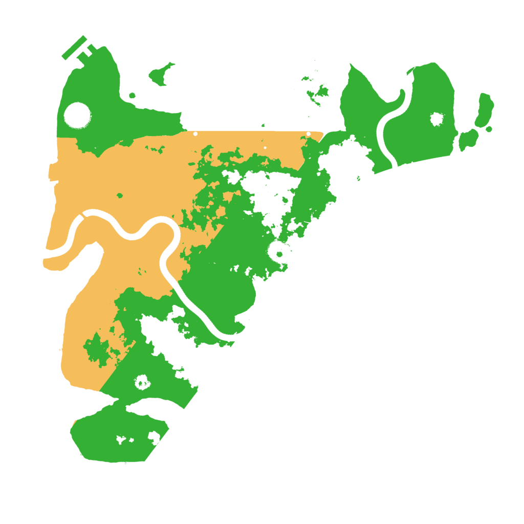 Biome Rust Map: Procedural Map, Size: 3500, Seed: 4533913