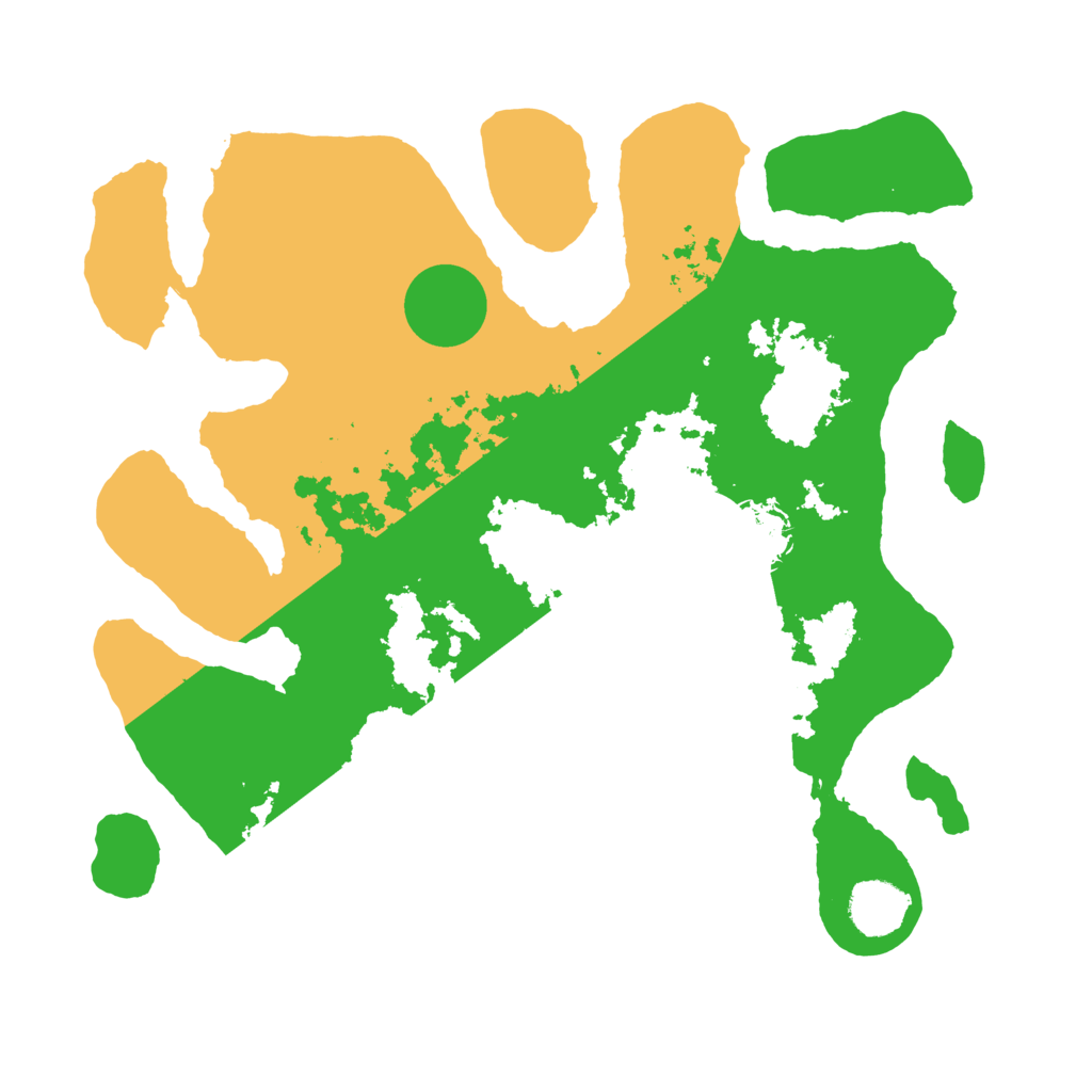 Biome Rust Map: Barren, Size: 3500, Seed: 1669884