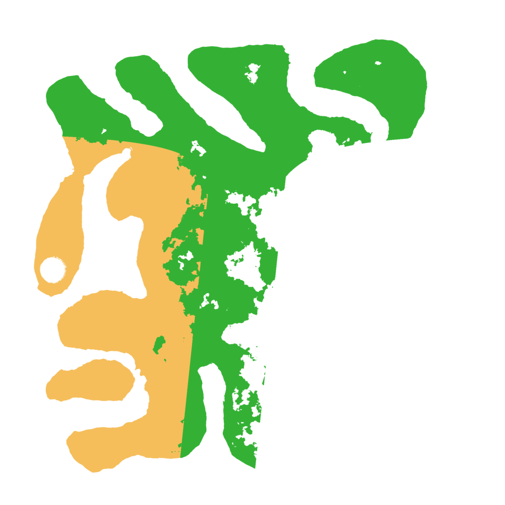 Biome Rust Map: Barren, Size: 3500, Seed: 1463625