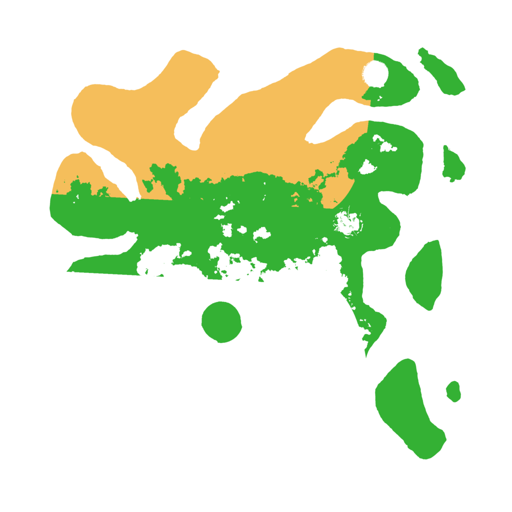 Biome Rust Map: Barren, Size: 3500, Seed: 2385236