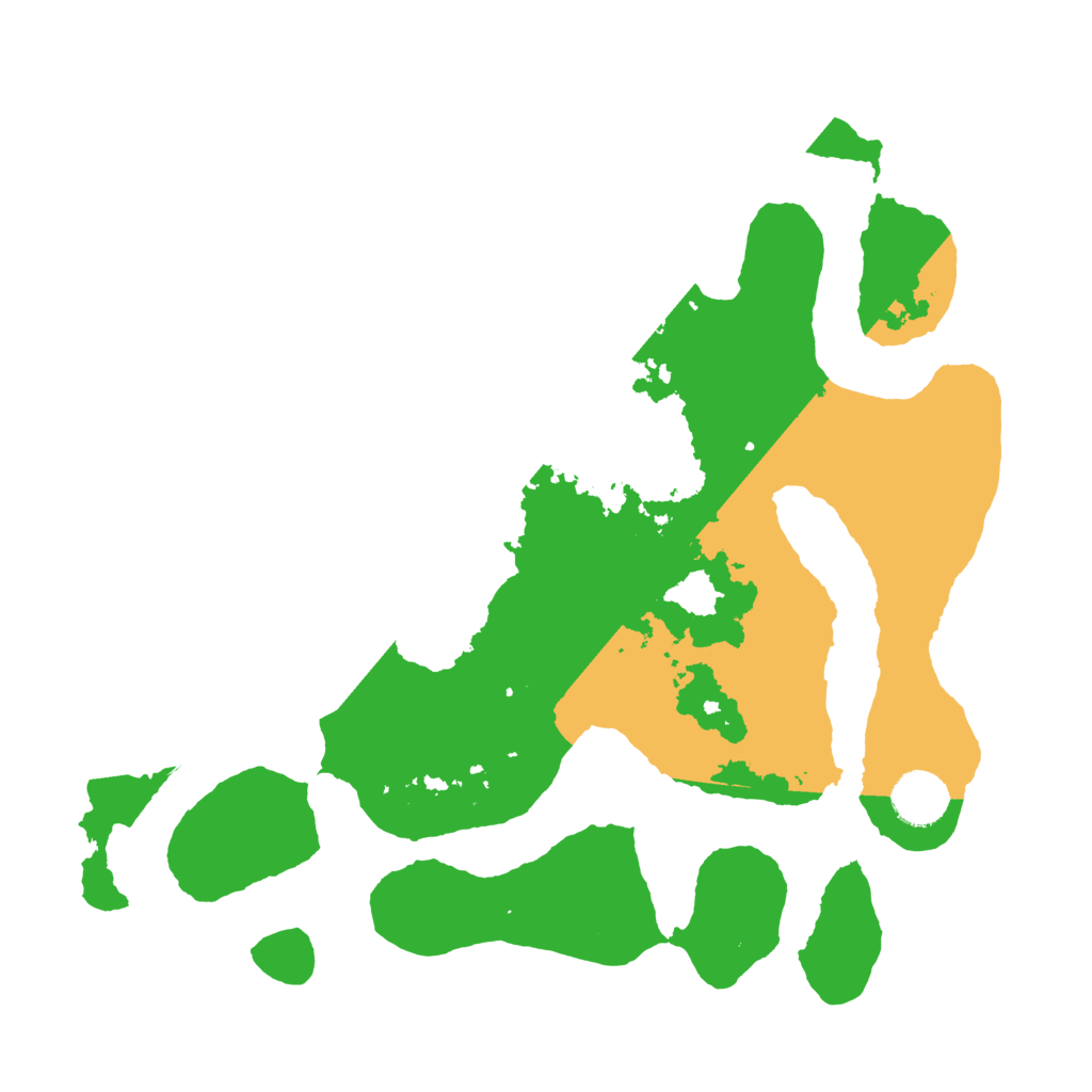 Biome Rust Map: Barren, Size: 3500, Seed: 1367827