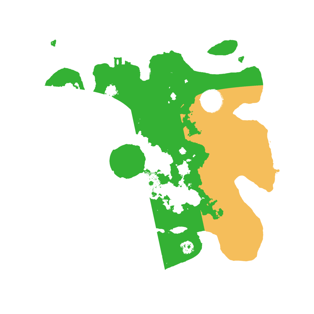 Biome Rust Map: Procedural Map, Size: 2500, Seed: 608569