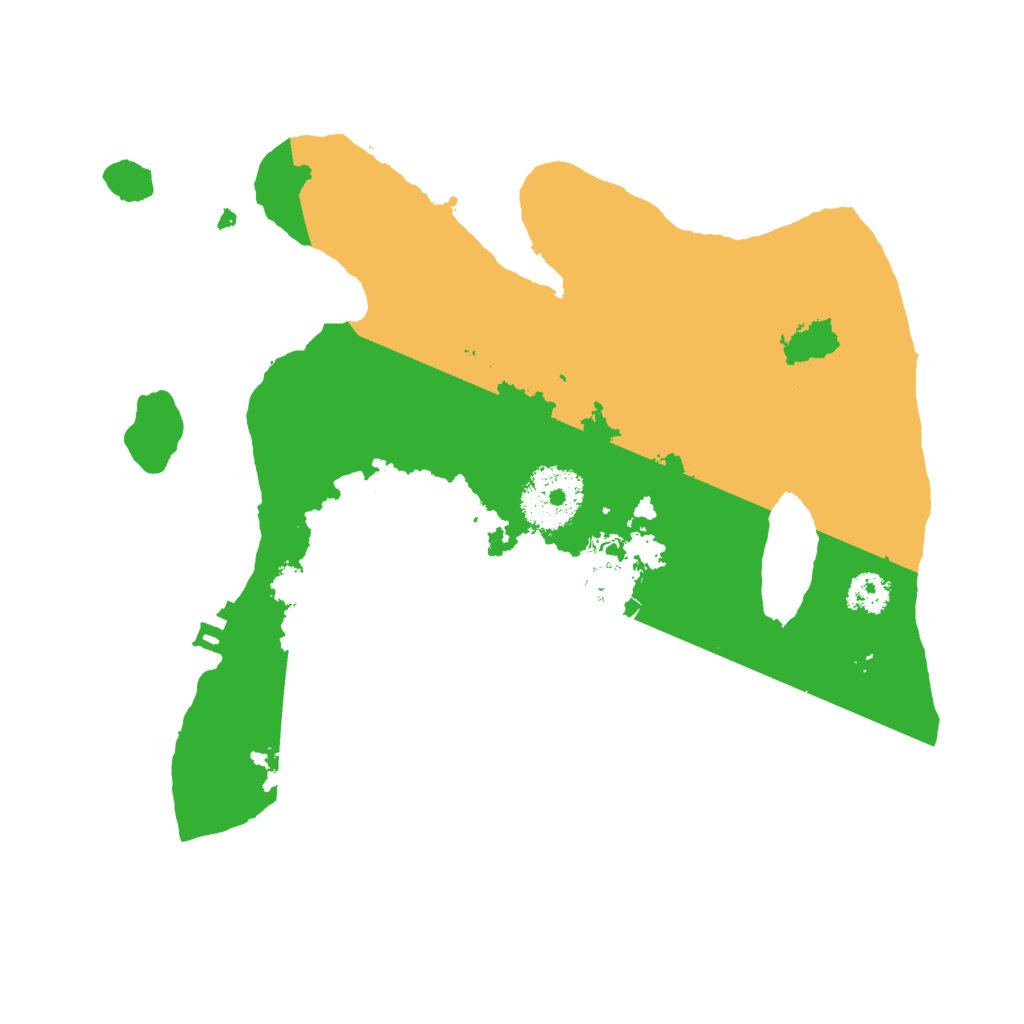 Biome Rust Map: Procedural Map, Size: 2500, Seed: 5457975