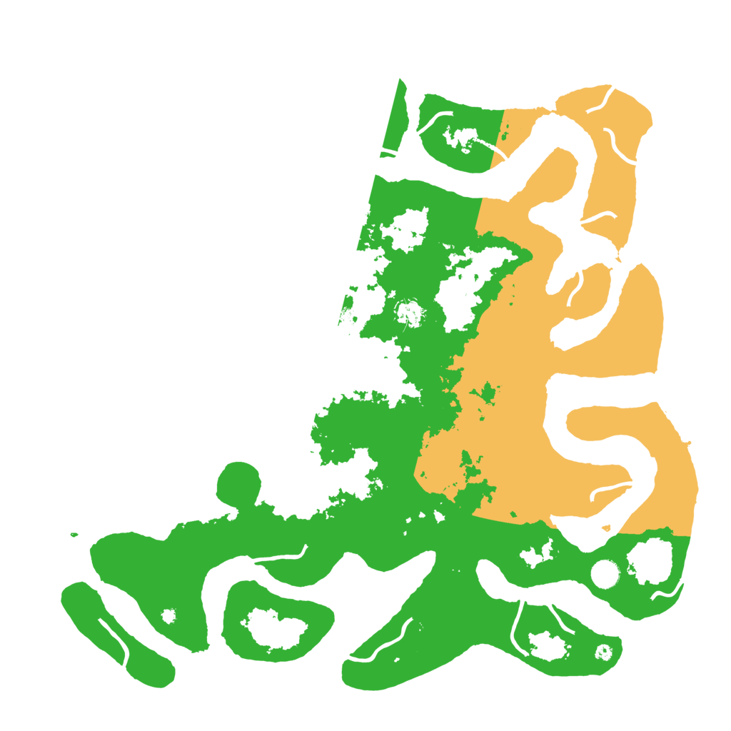 Biome Rust Map: Procedural Map, Size: 4500, Seed: 2170077