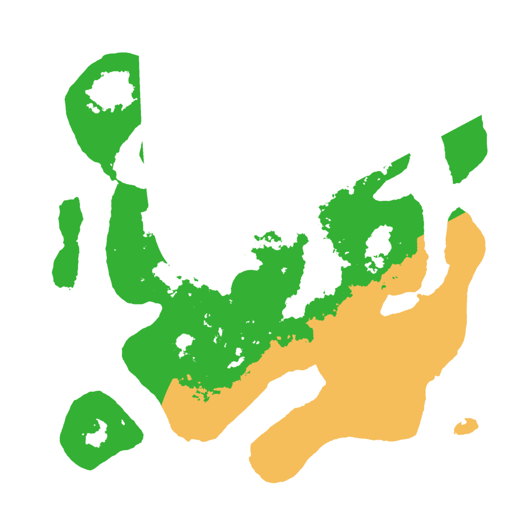 Biome Rust Map: Barren, Size: 3500, Seed: 6077703