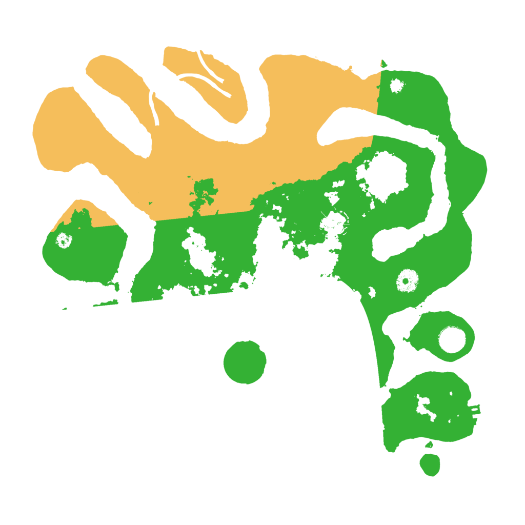 Biome Rust Map: Procedural Map, Size: 3500, Seed: 494924