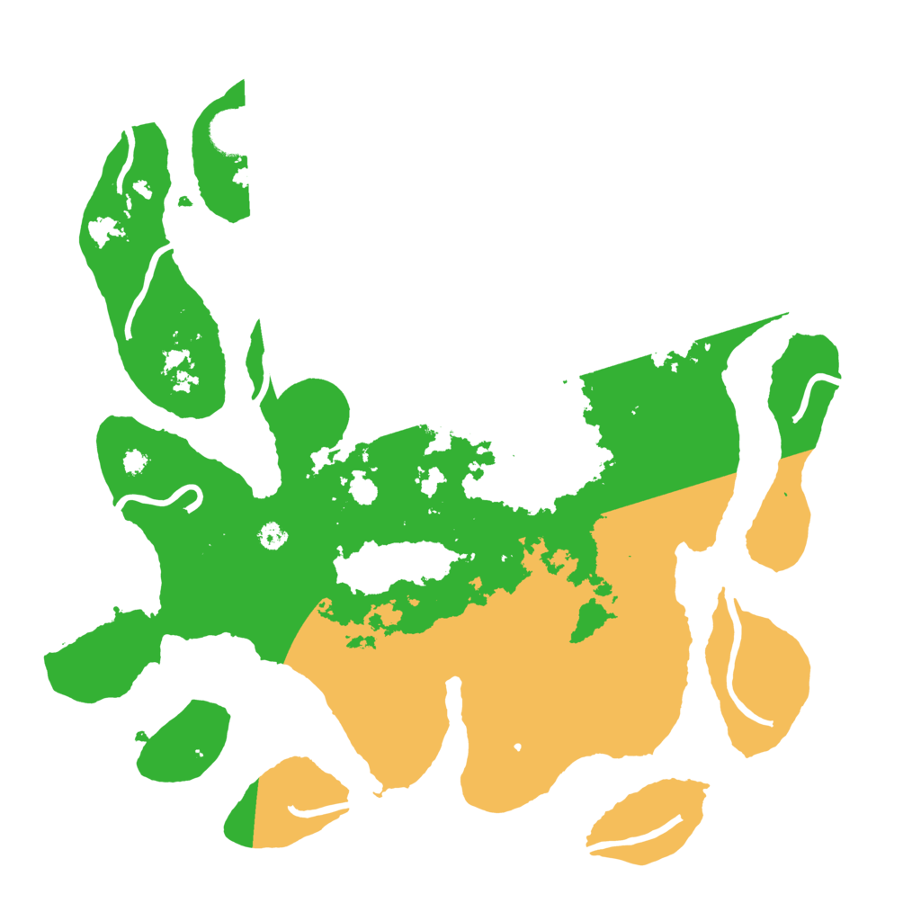 Biome Rust Map: Procedural Map, Size: 3500, Seed: 314153