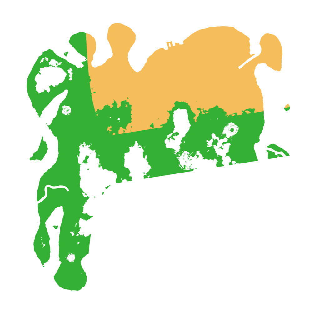 Biome Rust Map: Procedural Map, Size: 3500, Seed: 299286