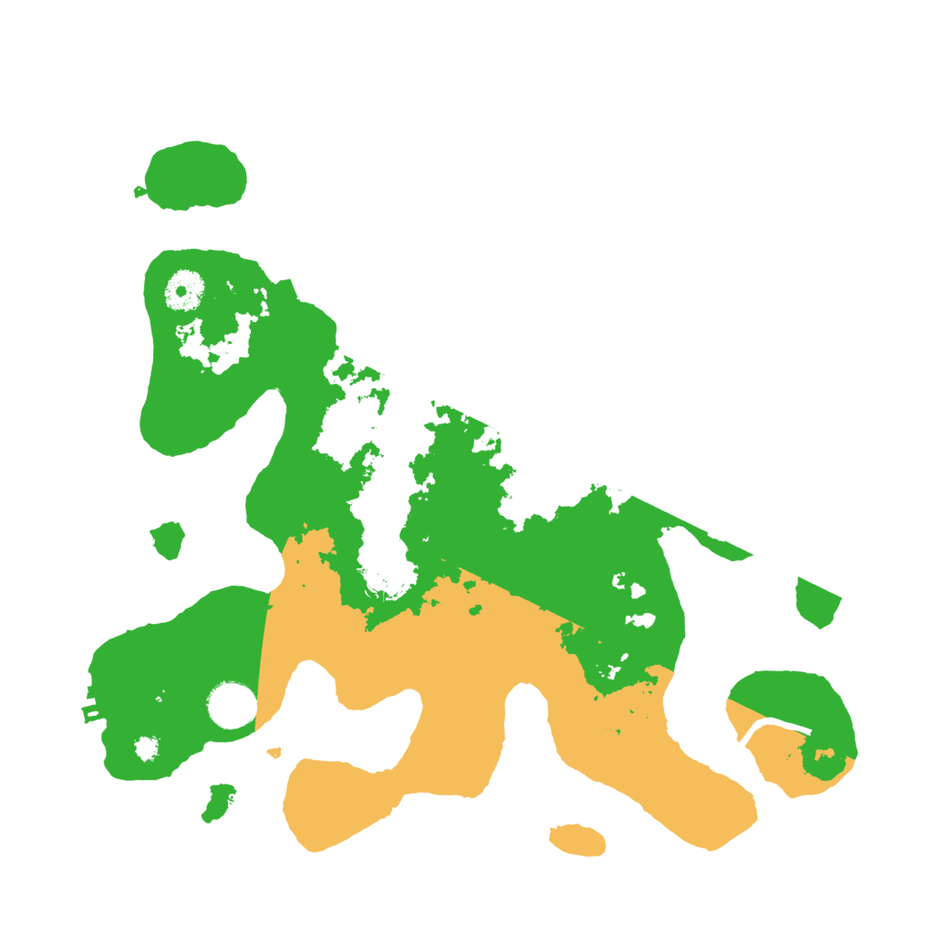 Biome Rust Map: Procedural Map, Size: 3500, Seed: 1025