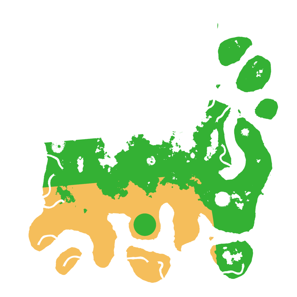 Biome Rust Map: Procedural Map, Size: 3500, Seed: 808995