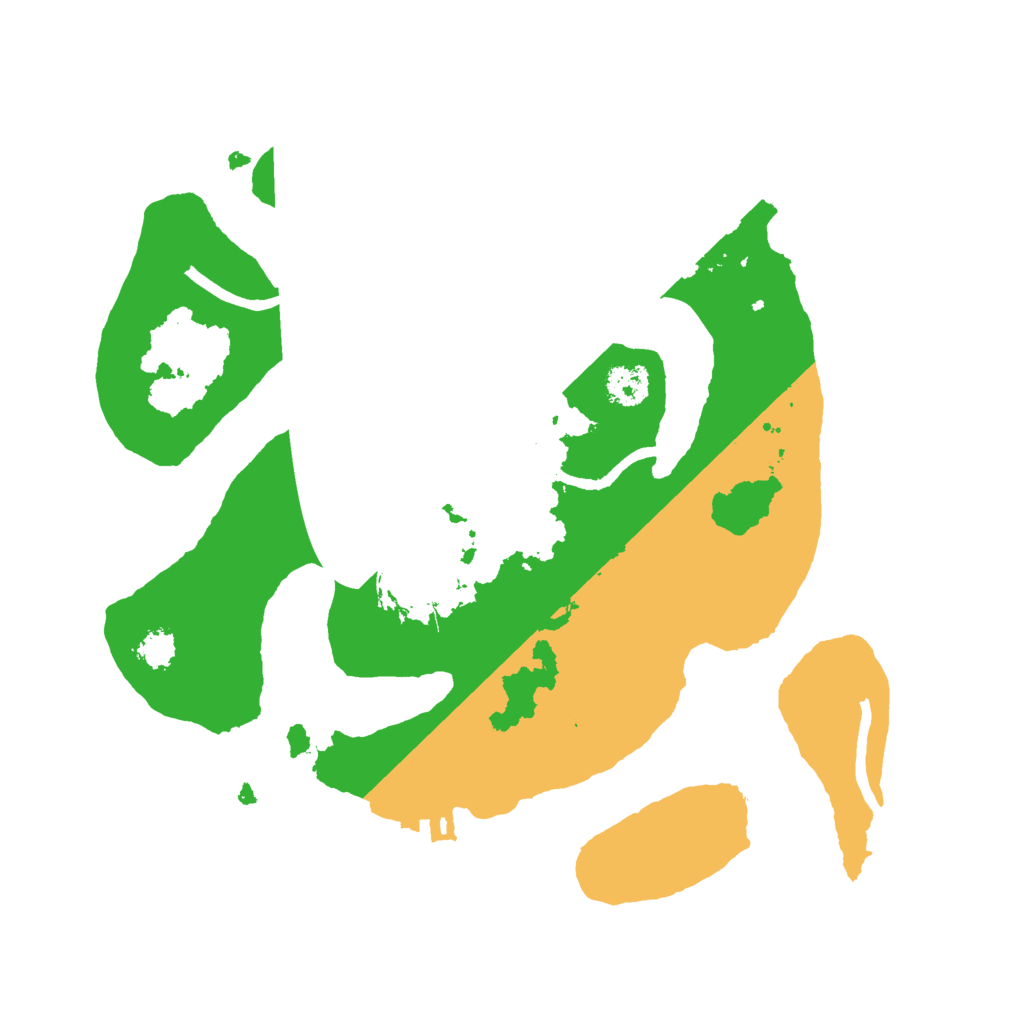 Biome Rust Map: Procedural Map, Size: 2500, Seed: 888304