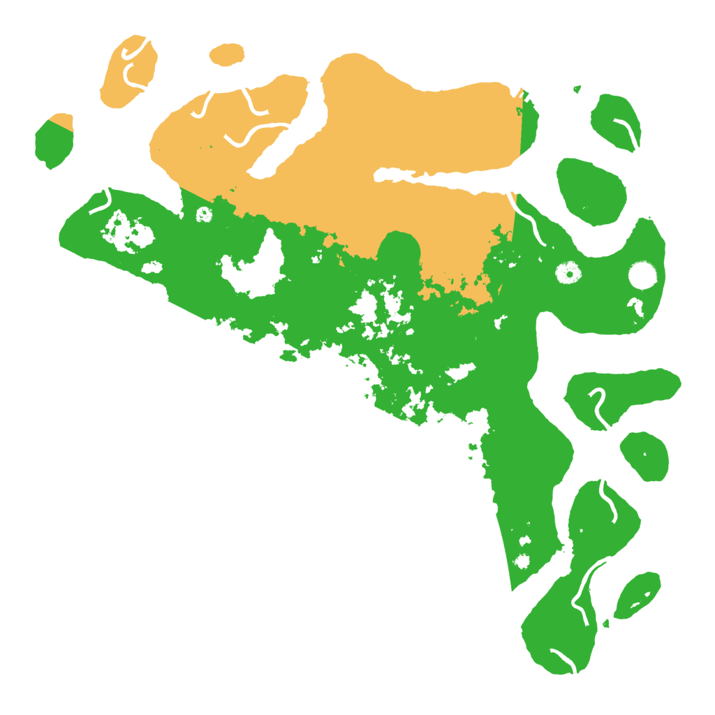 Biome Rust Map: Procedural Map, Size: 4500, Seed: 1139373