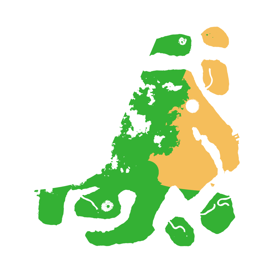 Biome Rust Map: Procedural Map, Size: 3500, Seed: 1205998657