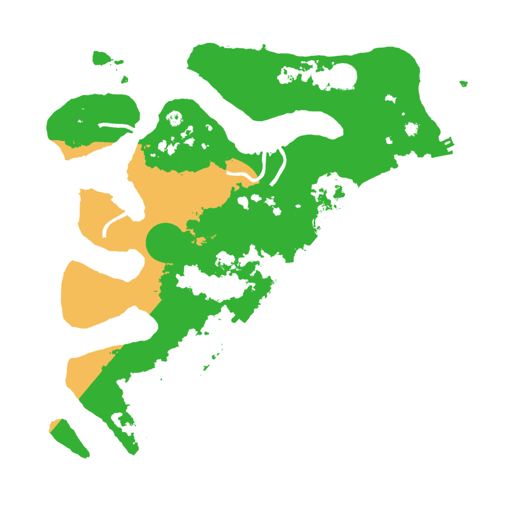 Biome Rust Map: Procedural Map, Size: 3500, Seed: 4261395