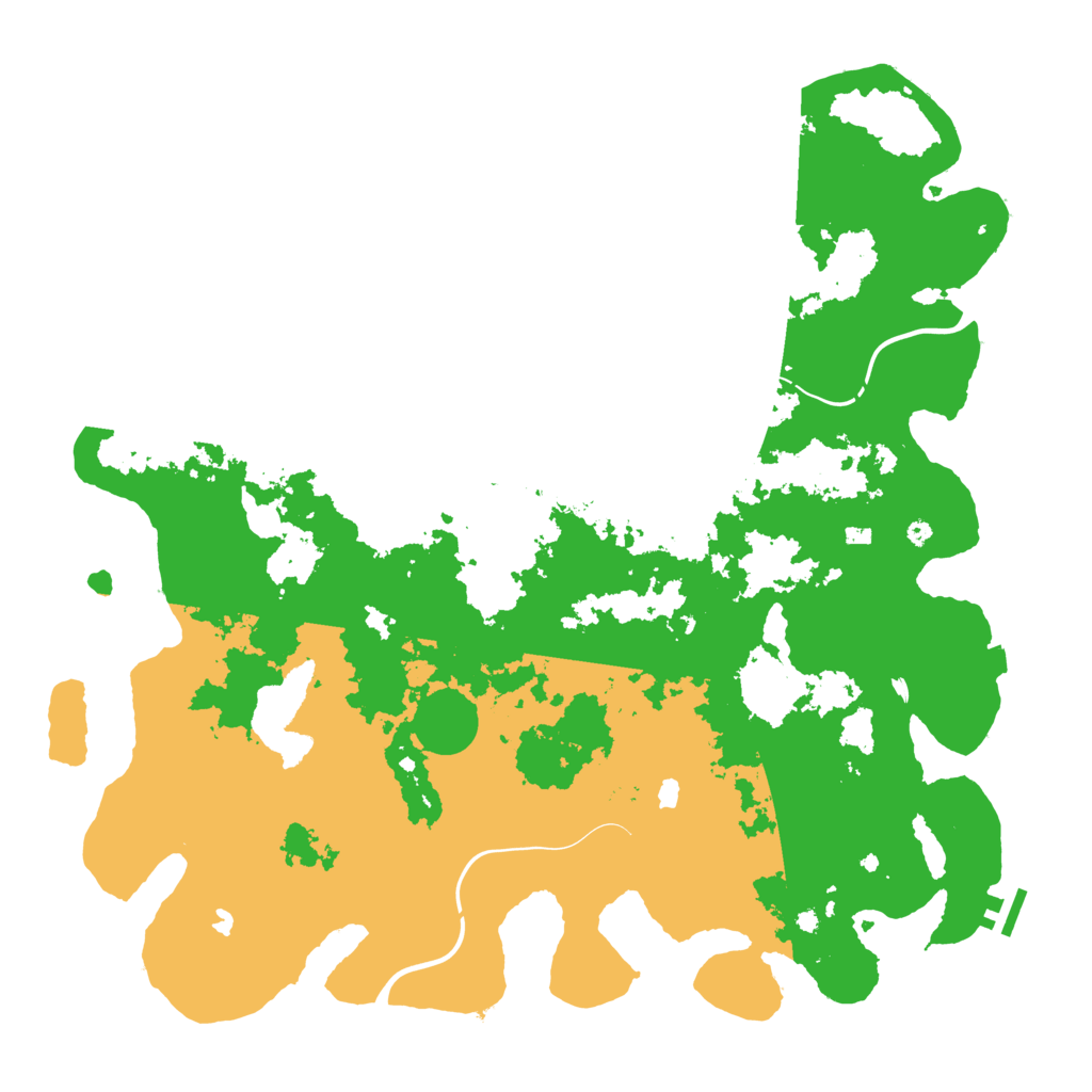 Biome Rust Map: Procedural Map, Size: 4500, Seed: 4874442