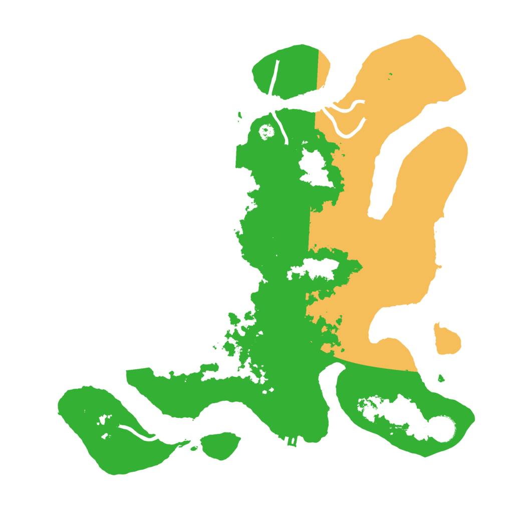 Biome Rust Map: Procedural Map, Size: 3500, Seed: 5624642