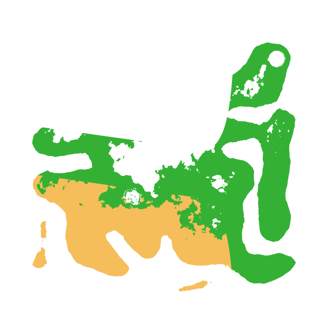 Biome Rust Map: Barren, Size: 3500, Seed: 5536845