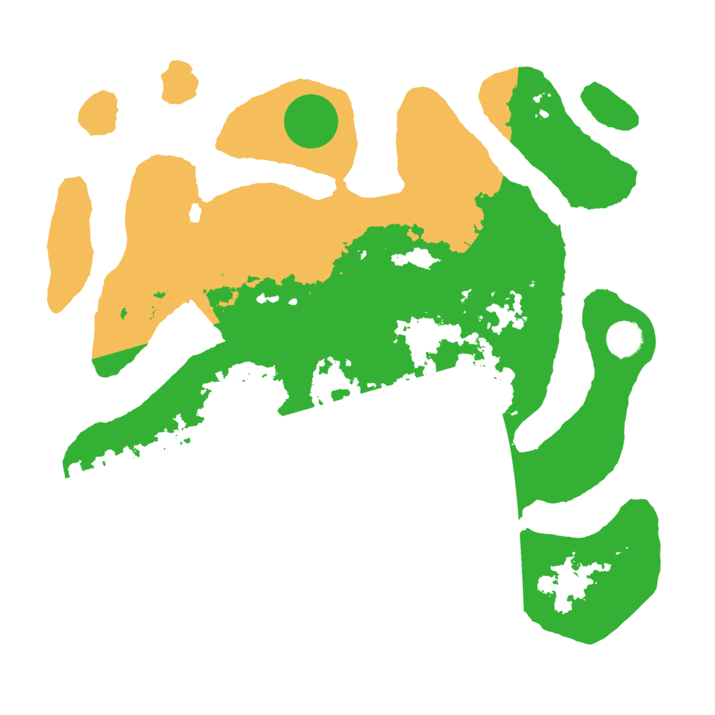 Biome Rust Map: Barren, Size: 3500, Seed: 4474987