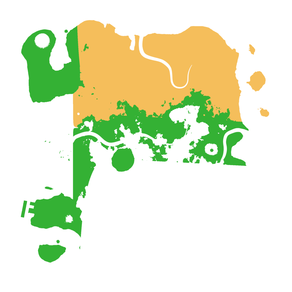 Biome Rust Map: Procedural Map, Size: 3500, Seed: 3656761