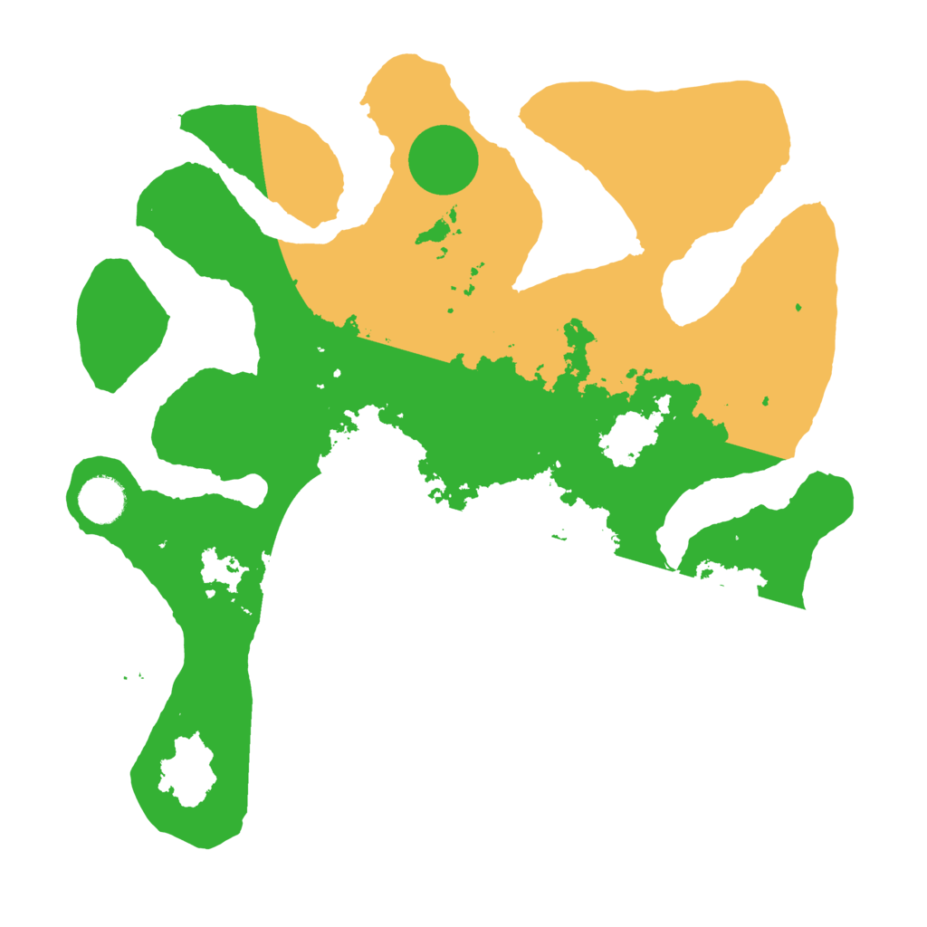 Biome Rust Map: Barren, Size: 3500, Seed: 5943121