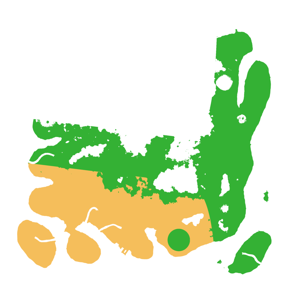 Biome Rust Map: Procedural Map, Size: 3500, Seed: 5246091