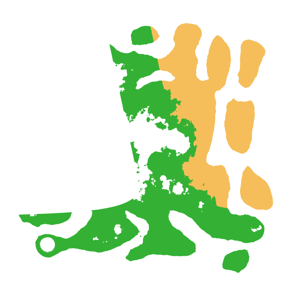 Biome Rust Map: Barren, Size: 3500, Seed: 4387830