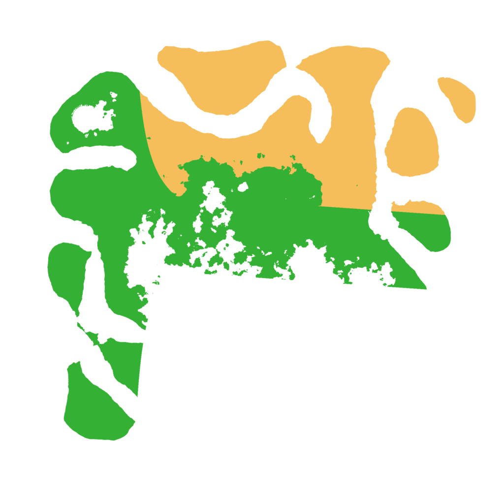 Biome Rust Map: Barren, Size: 3500, Seed: 5390796