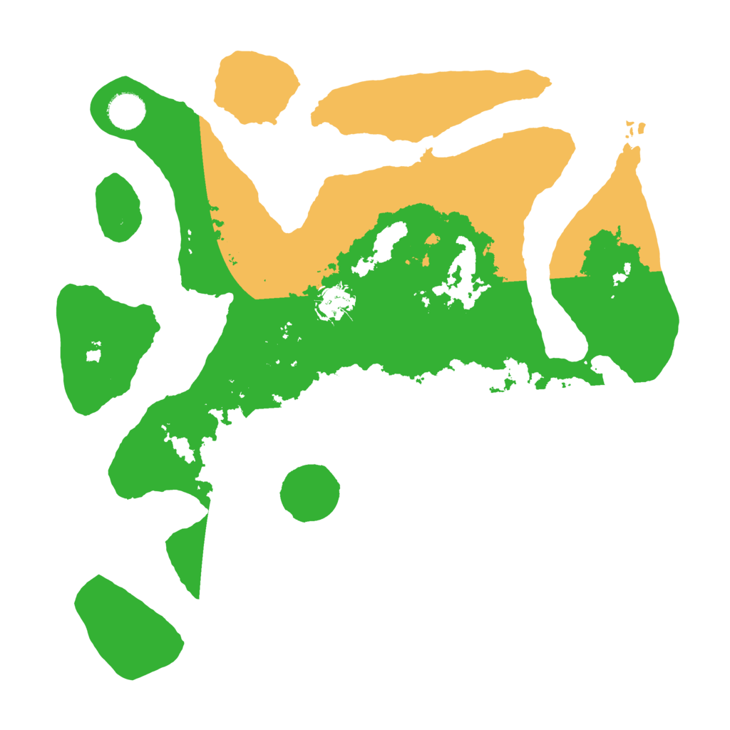 Biome Rust Map: Barren, Size: 3500, Seed: 5986261