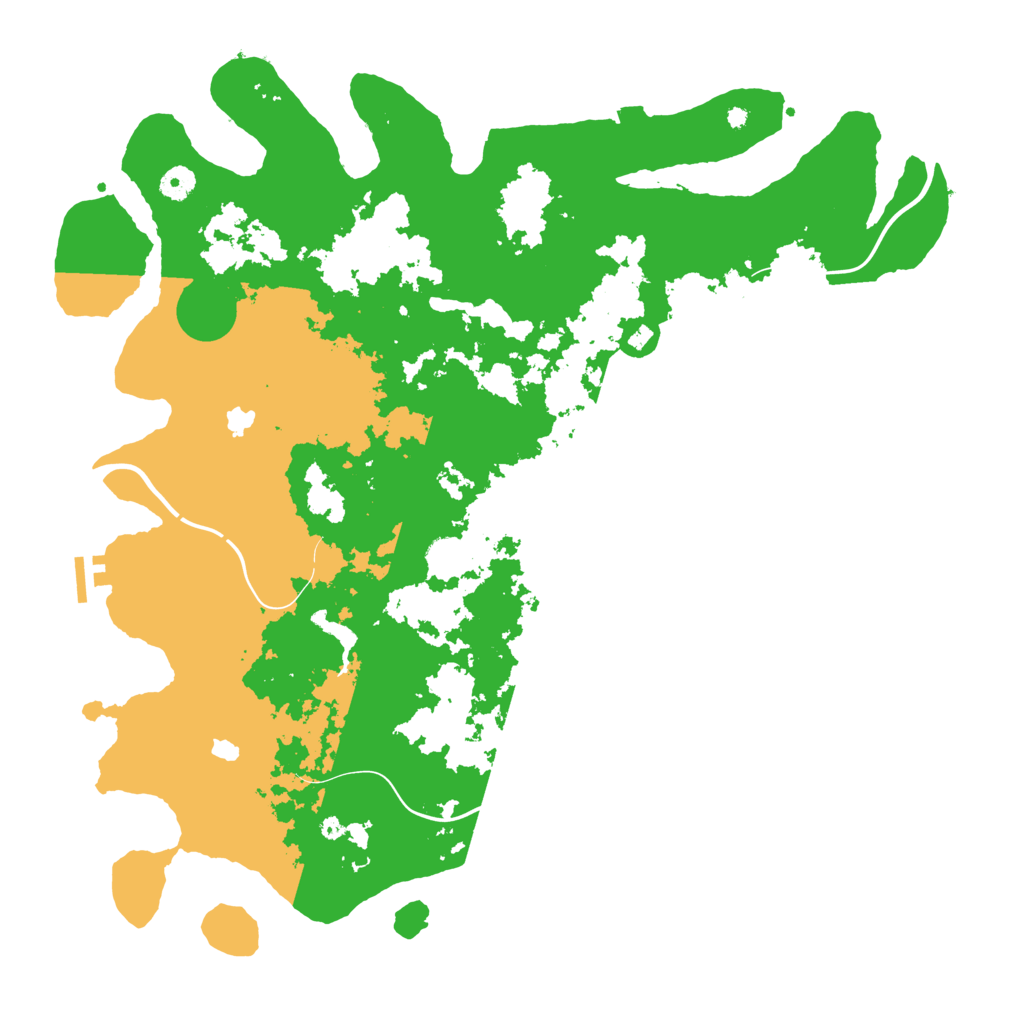 Biome Rust Map: Procedural Map, Size: 4500, Seed: 93851