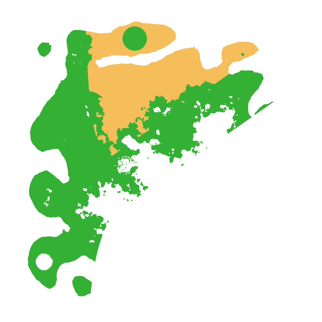 Biome Rust Map: Barren, Size: 3500, Seed: 3596840