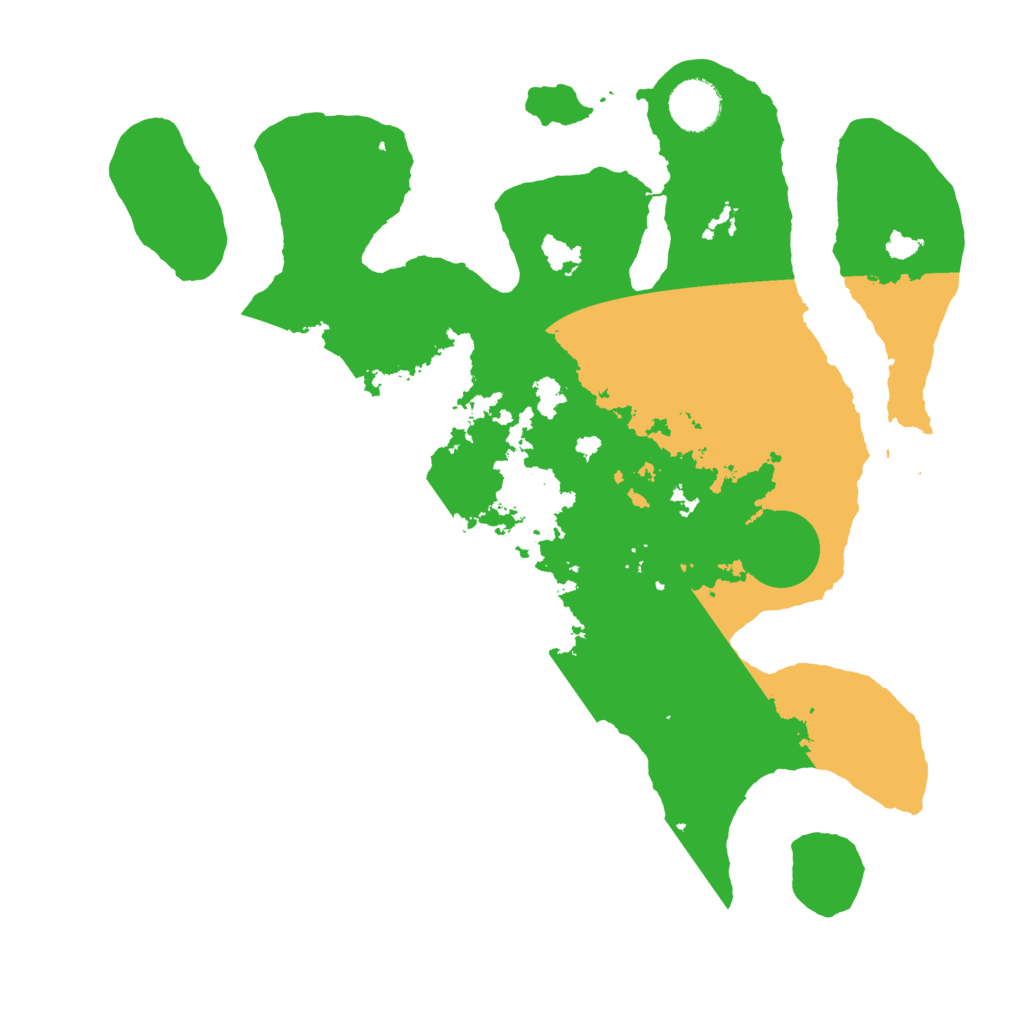 Biome Rust Map: Barren, Size: 3500, Seed: 2382754