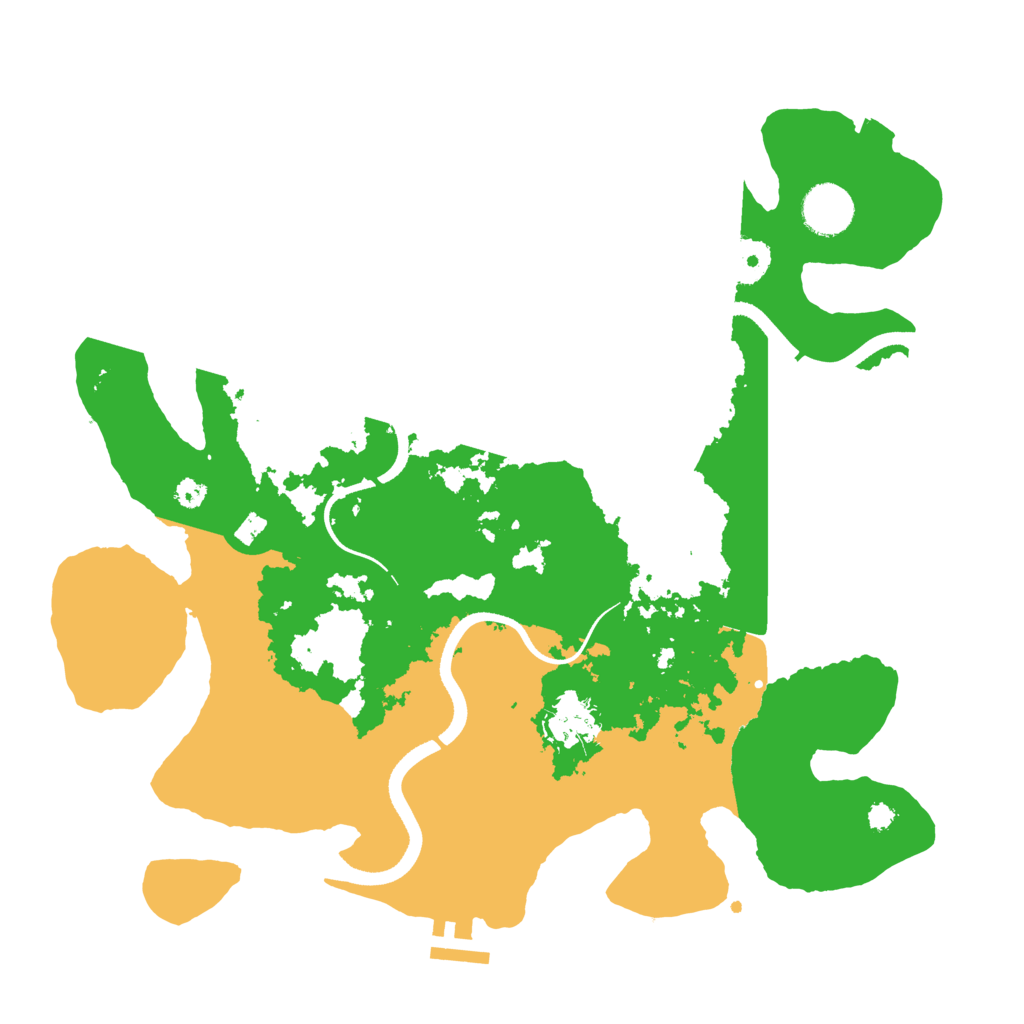 Biome Rust Map: Procedural Map, Size: 3500, Seed: 4134651