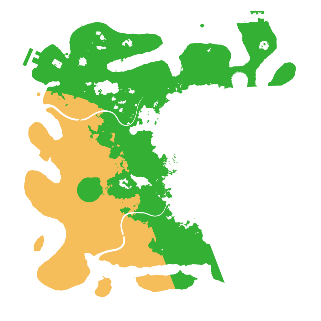 Biome Rust Map: Procedural Map, Size: 3500, Seed: 1703494