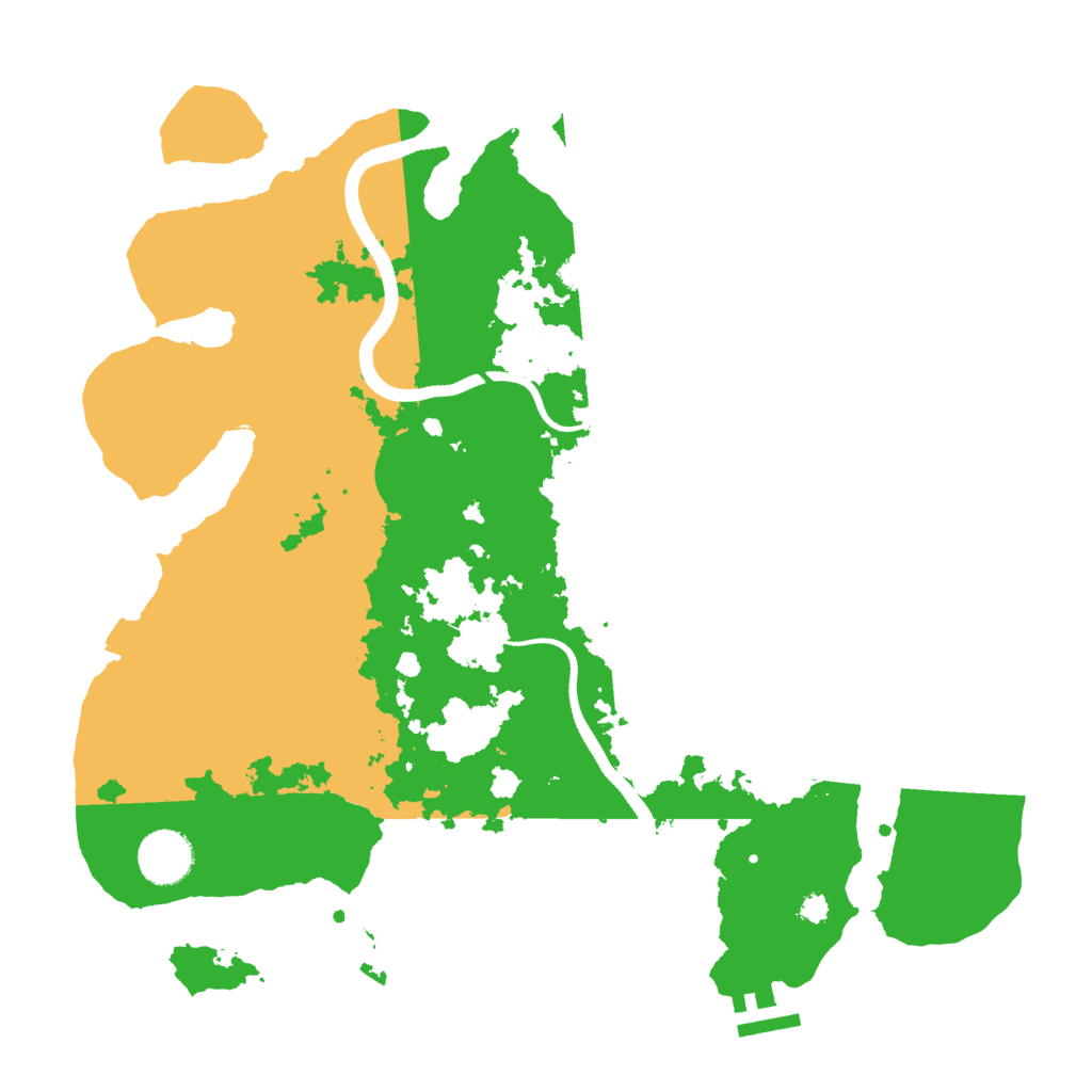 Biome Rust Map: Procedural Map, Size: 3500, Seed: 3853005