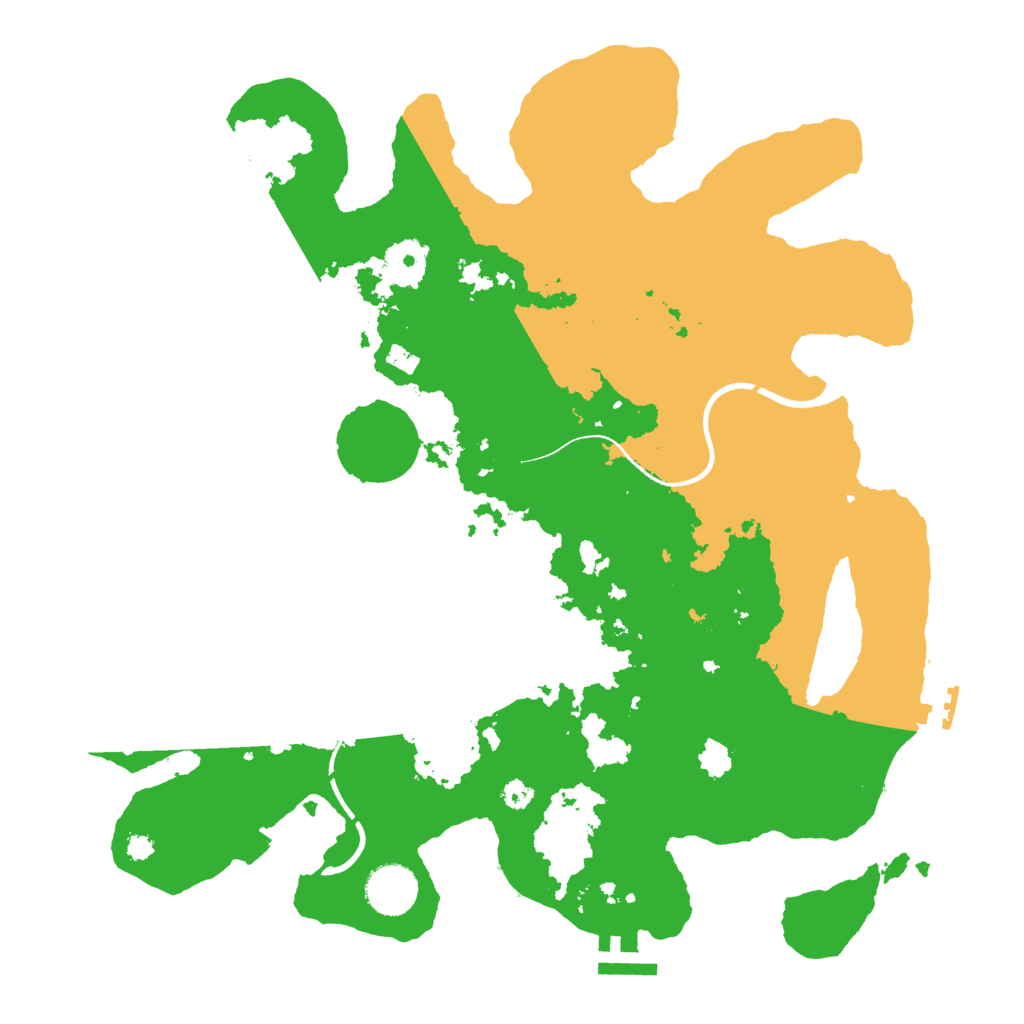 Biome Rust Map: Procedural Map, Size: 3500, Seed: 898988