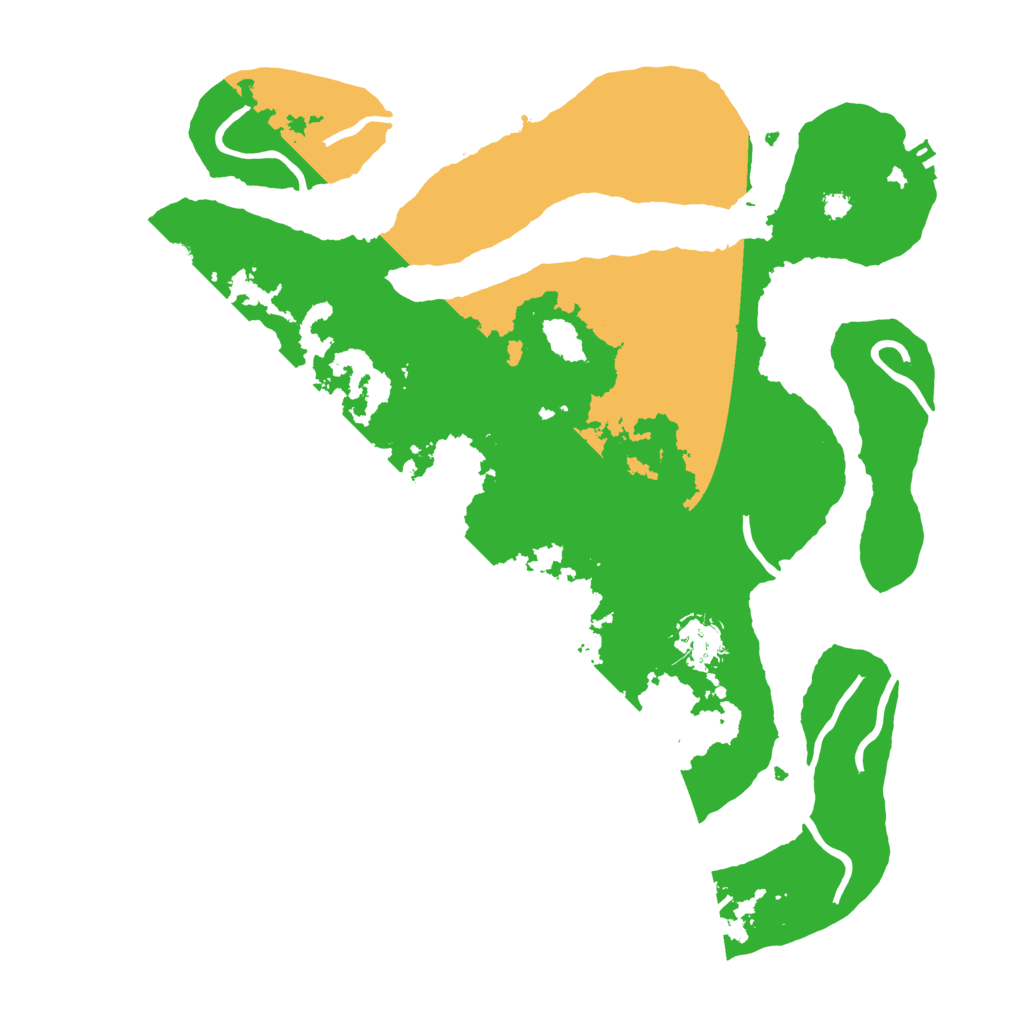 Biome Rust Map: Procedural Map, Size: 3500, Seed: 318763